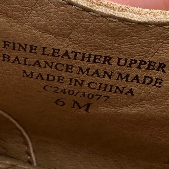 Splendid flats size 6 tan leather brouge wingtip oxfords spectators Academia - Picture 12 of 13